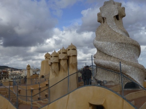 Padrera's Rooftop (a Gaudi house)